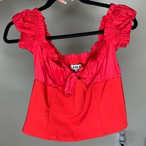 Red Crop Top